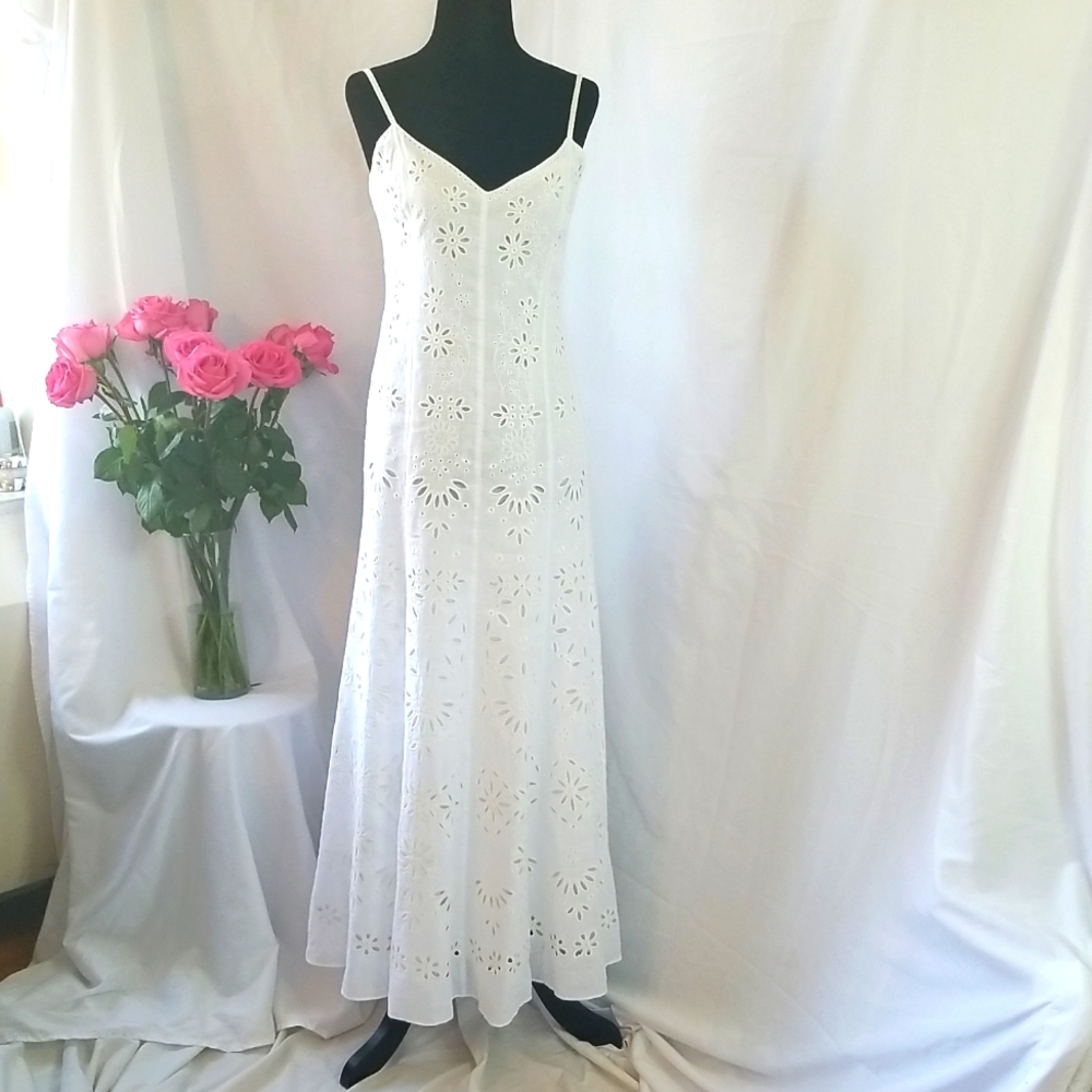 Polo ralph Lauren Eyelet Fit- Flare Dress